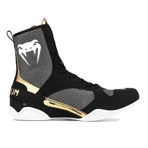 Venum - Zapatillas de Boxeo / Elite / Negro-Blanco-Oro / EU 44